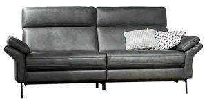 Alternative view of Sofa Atella - 3-Sitzer inkl. motorischer Relax- und Kopfteilverstellung, Leder, Anthrazit