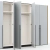 Drehtürenschrank Colorado - B ca. 307 cm, Glas, Hellgrau matt – Bild 4