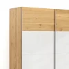 Schwebetürenschrank Colorado - B ca. 307 cm, Eichenfurnier mit Glas weiss – Bild 4