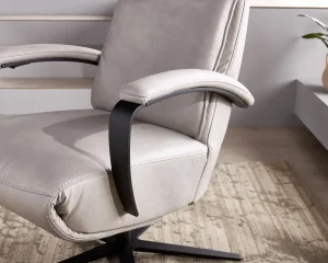 Relaxsessel Avela Relax - Größe M, Kopf-/ Fußteil und Rückenlehne verstellbar, Leder, Dunkelbraun
