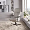Relaxsessel Avela Relax - Größe M, Kopf-/ Fußteil und Rückenlehne verstellbar, Leder, Dunkelbraun – Bild 3
