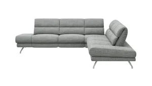 Alternative view of Ecksofa San Fernando – Ecke links mit 2-Sitzer, Armlehne verstellbar, Rückenlehne/Sitztiefe verstellbar,  Stoff, Eisblau