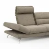 Ecksofa San Fernando – Ecke links mit 2-Sitzer, Armlehne verstellbar, Rückenlehne/Sitztiefe verstellbar, Stoff, Latte – Bild 4