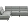 Ecksofa San Fernando - 2-Sitzer mit Ecke rechts, Armlehne verstellbar, Rückenlehne/Sitztiefe verstellbar, Relaxfunktion motorisch, Stoff, Eisblau – Bild 2