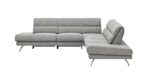 Alternative view of Ecksofa San Fernando – Ecke links mit 2-Sitzer, Armlehne verstellbar, Rückenlehne/Sitztiefe verstellbar, Relaxfunktion motorisch,  Stoff, Grau