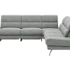 Ecksofa San Fernando – Ecke links mit 2-Sitzer, Armlehne verstellbar, Rückenlehne/Sitztiefe verstellbar, Relaxfunktion motorisch, Stoff, Eisblau – Bild 2
