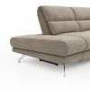 Ecksofa San Fernando – Ecke links mit 2-Sitzer, Armlehne verstellbar, Rückenlehne/Sitztiefe verstellbar,  Relaxfunktion motorisch, Stoff, Latte – Bild 3