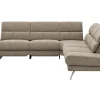 Ecksofa San Fernando – Ecke links mit 2-Sitzer, Armlehne verstellbar, Rückenlehne/Sitztiefe verstellbar,  Relaxfunktion motorisch, Stoff, Latte – Bild 2