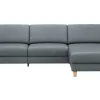 Ecksofa Mendoza - 2,5-Sitzer mit Longchair rechts, Relaxfunktion motorisch, Bettkasten, Leder, Eisengrau – Bild 2