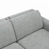 Ecksofa Mendoza – Longchair links mit 2,5-Sitzer, Relaxfunktion motorisch, Bettkasten, Stoff, Eisblau – Bild 4