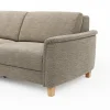 Ecksofa Mendoza – Longchair links mit 2,5-Sitzer, Relaxfunktion motorisch, Bettkasten, Stoff, Latte – Bild 4