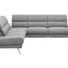 Ecksofa San Fernando - 2-Sitzer mit Ecke rechts, Armlehne verstellbar, Rückenlehne/Sitztiefe verstellbar, Stoff, Eisblau – Bild 2