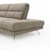 Ecksofa San Fernando - 2-Sitzer mit Ecke rechts, Armlehne verstellbar, Rückenlehne/Sitztiefe verstellbar, Stoff, Latte – Bild 3