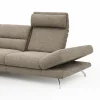 Ecksofa San Fernando - 2-Sitzer mit Ecke rechts, Armlehne verstellbar, Rückenlehne/Sitztiefe verstellbar, Stoff, Latte – Bild 4