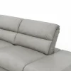 Ecksofa San Fernando - 2-Sitzer mit Ecke rechts, Armlehne verstellbar, Rückenlehne/Sitztiefe verstellbar, Leder, Steingrau – Bild 3