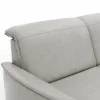 Sofa Bolivien - 2,5-Sitzer groß, Kopfteil verstellbar, Leder, Steingrau – Bild 3