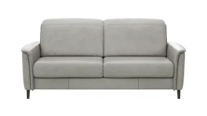 Alternative view of Sofa Bolivien - 2,5-Sitzer groß, Kopfteil verstellbar, Leder, Steingrau