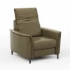 Sessel Bolivien - Kopfteil verstellbar, Leder, Braungrün – Bild 3