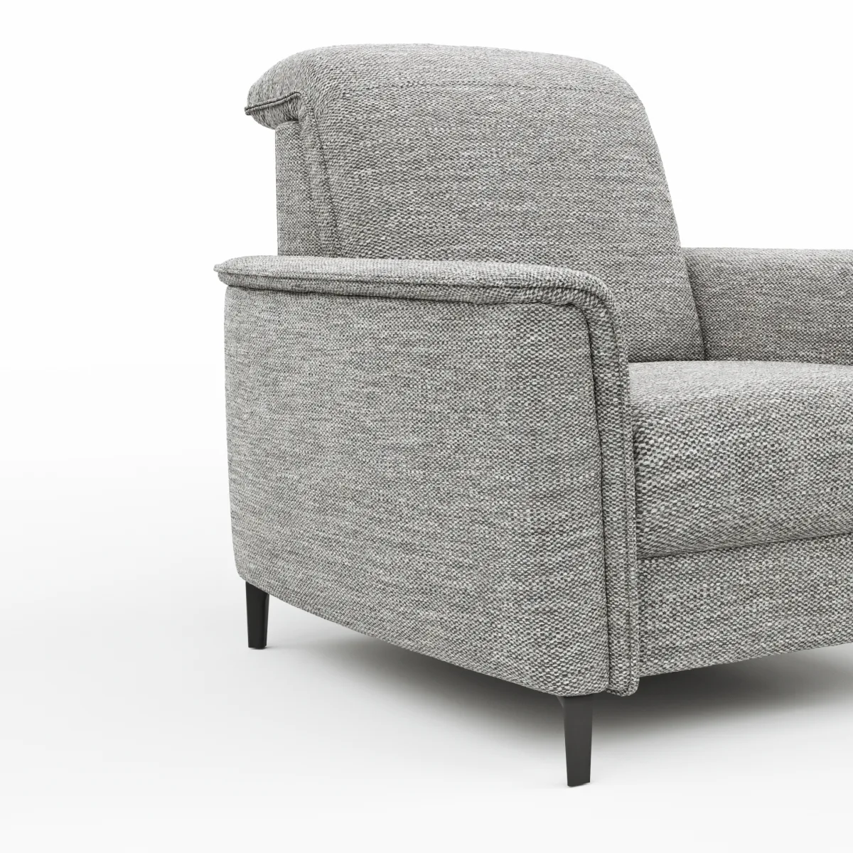 Sessel Bolivien - Kopfteil verstellbar, Stoff, Grau – Bild 3