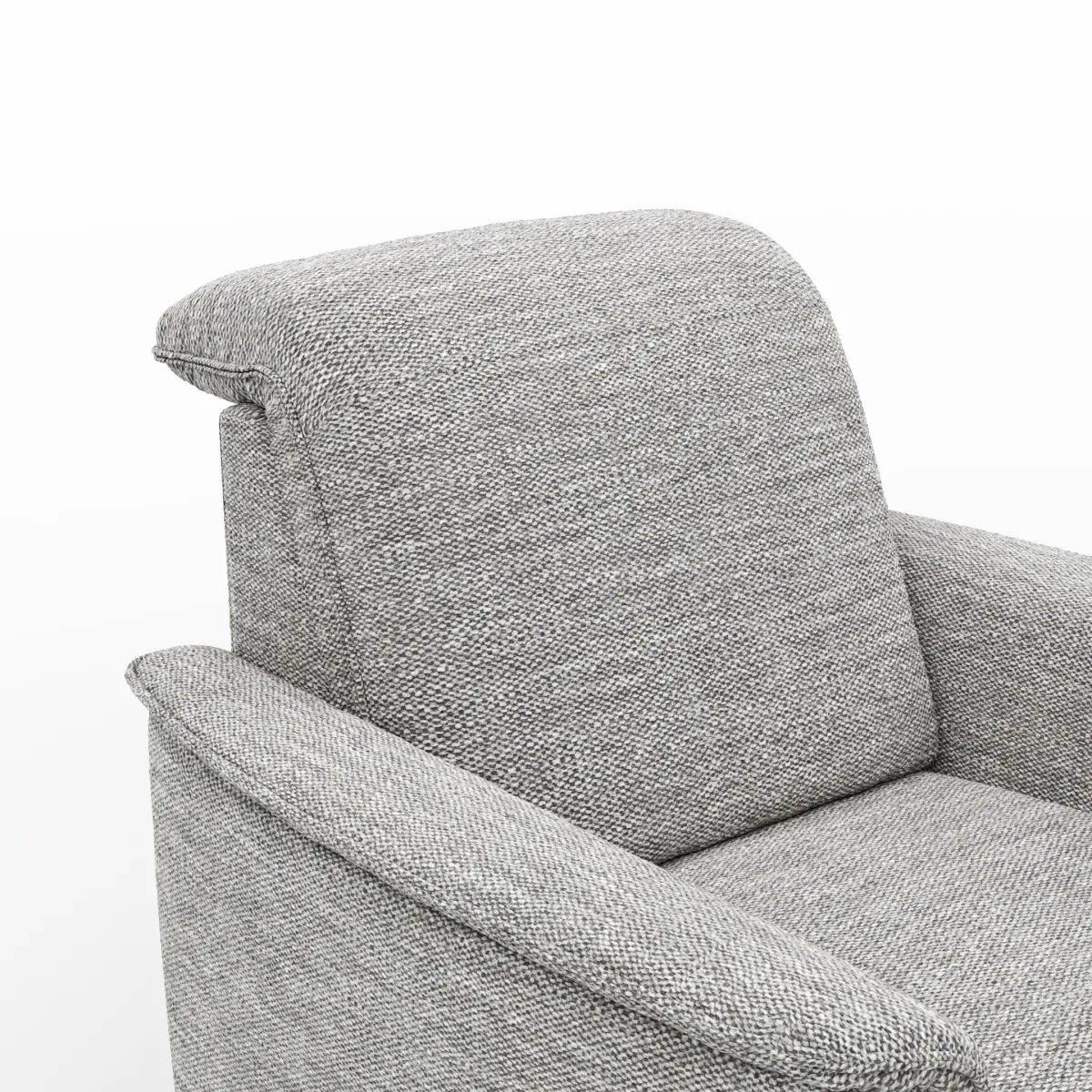 Sessel Bolivien - Kopfteil verstellbar, Stoff, Grau – Bild 4