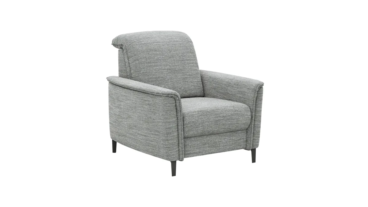Sessel Bolivien - Kopfteil verstellbar, Stoff, Eisblau – Bild 2