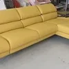 Ecksofa San Fernando - 2,5-Sitzer mit Longchair rechts, Armlehne/Sitztiefe verstellbar, Stoff, Frost – Bild 2