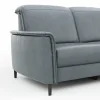 Sofa Bolivien - 2,5-Sitzer mit Relaxfunktion/Kopfteilverstellung motorisch, Leder, Steel – Bild 4
