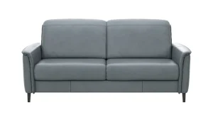 Alternative view of Sofa Bolivien - 2,5-Sitzer groß, Kopfteil verstellbar, Leder, Steel