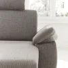 Ecksofa Colombia - 2,5-Sitzer mit Longchair rechts, Armlehne verstellbar, Stoff, Hellbraun – Bild 3