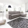 Ecksofa Colombia - 2,5-Sitzer mit Longchair rechts, Armlehne verstellbar, Stoff, Hellbraun – Bild 4