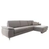 Ecksofa Colombia - 2,5-Sitzer mit Longchair rechts, Armlehne verstellbar, Stoff, Hellbraun – Bild 2