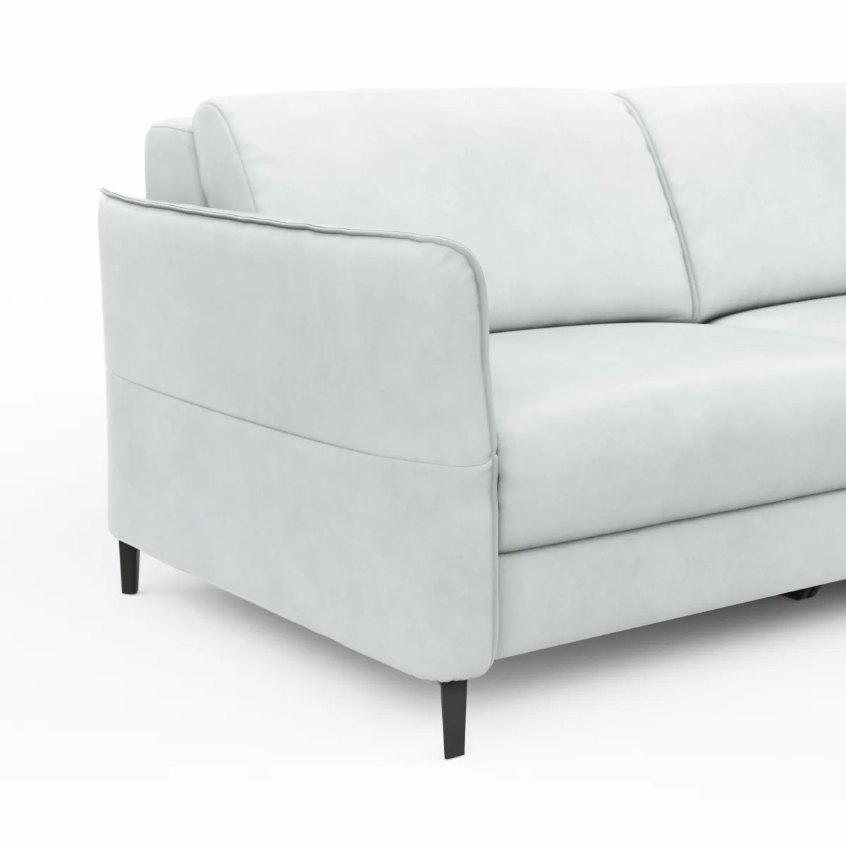 Sofa Mendoza - 2,5-Sitzer, Relaxfunktion (motorisch), Armlehne verstellbar, Leder, Eisblau – Bild 3