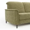 Ecksofa Bolivien - 2,5-Sitzer mit Longchair rechts, Kopfteil verstellbar, Stoff, Moos – Bild 4