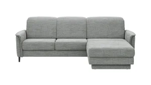 Alternative view of Ecksofa Bolivien - 2,5-Sitzer mit Longchair rechts, Kopfteil verstellbar, Stoff, Eisblau