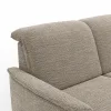 Ecksofa Bolivien - 2,5-Sitzer mit Longchair rechts, Kopfteil verstellbar, Stoff, Latte – Bild 3