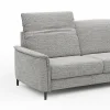 Sofa Bolivien - 2,5-Sitzer groß, Kopfteil verstellbar, Stoff, Grau – Bild 3