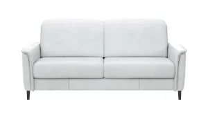 Alternative view of Sofa Bolivien - 2,5-Sitzer groß, Kopfteil verstellbar, Leder, Eisblau