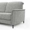Ecksofa Bolivien - Longchair links mit 2,5-Sitzer, Kopfteil verstellbar, Stoff, Grau – Bild 3