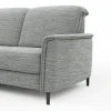 Ecksofa Bolivien - Longchair links mit 2,5-Sitzer, Kopfteil verstellbar, Stoff, Eisblau – Bild 3