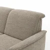 Ecksofa Bolivien - Longchair links mit 2,5-Sitzer, Kopfteil verstellbar, Stoff, Latte – Bild 3