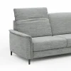 Sofa Bolivien - 2,5-Sitzer groß, Kopfteil verstellbar, Stoff, Eisblau – Bild 3