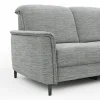 Sofa Bolivien - 2,5-Sitzer mit Relaxfunktion/Kopfteilverstellung motorisch, Stoff, Eisblau – Bild 4