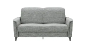 Alternative view of Sofa Bolivien - 2,5-Sitzer mit Relaxfunktion/Kopfteilverstellung motorisch, Stoff, Eisblau