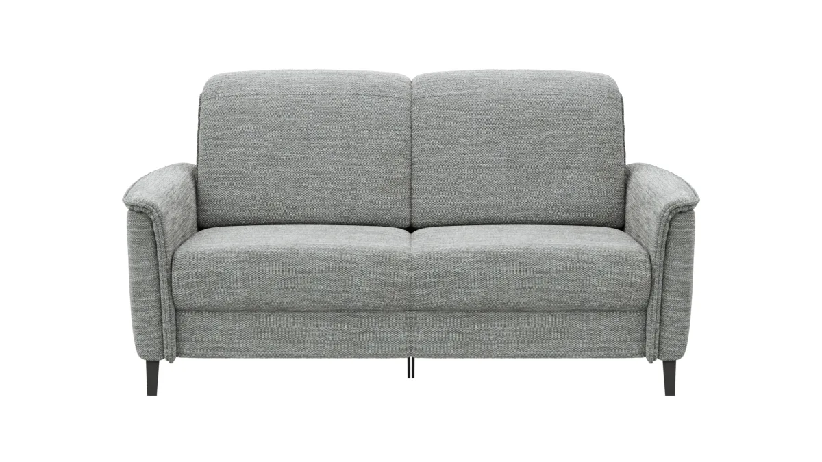 Sofa Bolivien - 2,5-Sitzer mit Relaxfunktion/Kopfteilverstellung motorisch, Stoff, Eisblau – Bild 2