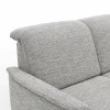Sofa Bolivien - 2,5-Sitzer mit Relaxfunktion/Kopfteilverstellung motorisch, Stoff, Grau – Bild 3