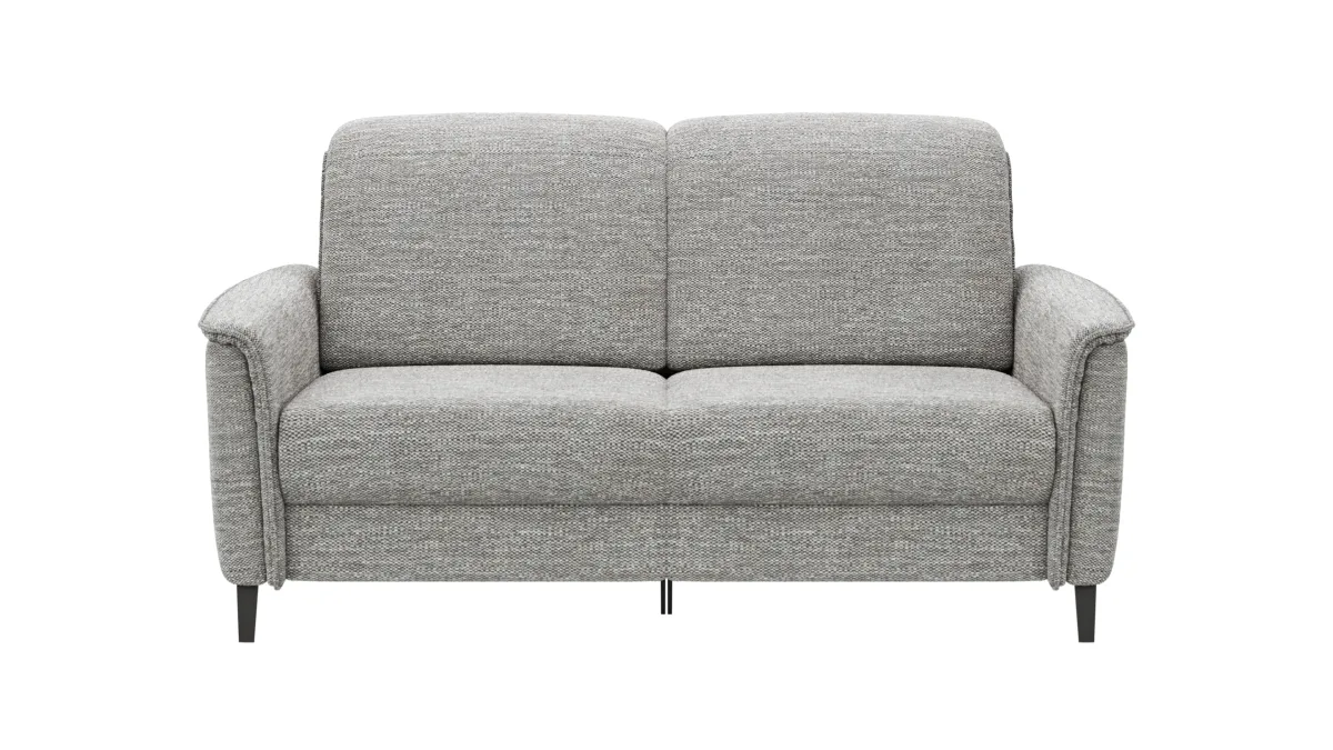 Sofa Bolivien - 2,5-Sitzer mit Relaxfunktion/Kopfteilverstellung motorisch, Stoff, Grau – Bild 2