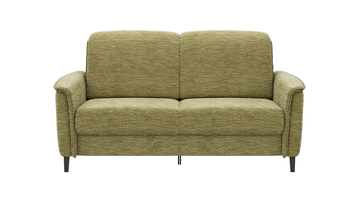 Sofa Bolivien - 2,5-Sitzer mit Relaxfunktion/Kopfteilverstellung motorisch, Stoff, Moos – Bild 2