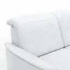 Sofa Bolivien - 2,5-Sitzer mit Relaxfunktion/Kopfteilverstellung motorisch, Leder, Eisblau – Bild 4