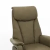 TV-Sessel Swing - Relaxfunktion motorisch, Größe M, Leder, Braungrün – Bild 3