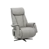 TV-Sessel Swing - Relaxfunktion motorisch, Größe M, Leder, Steingrau – Bild 2